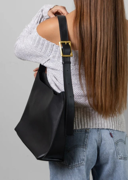 Julia leren tas met bijpassend etui