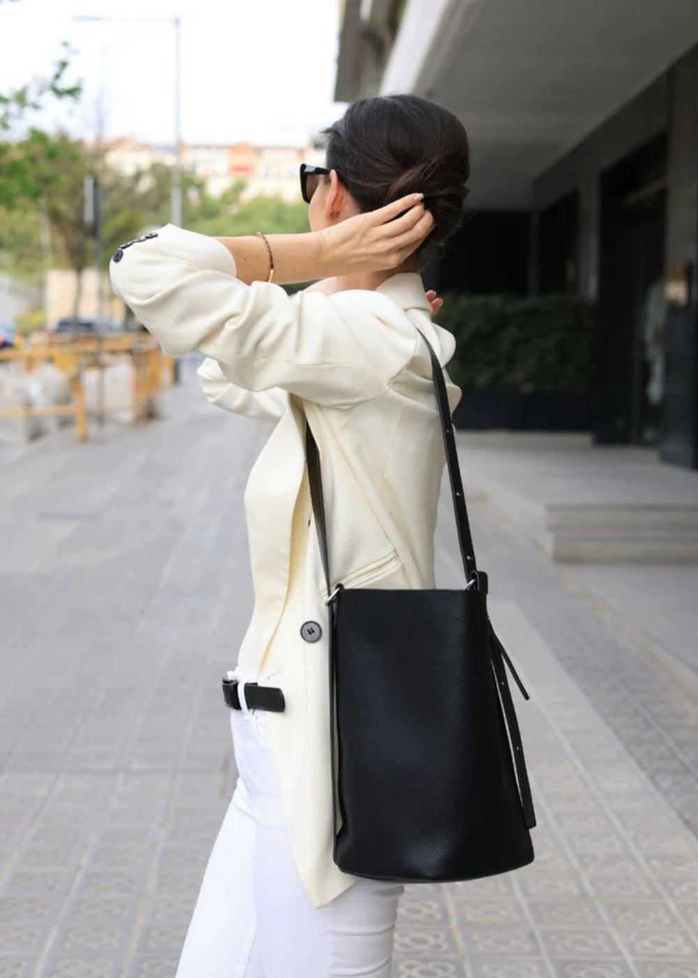 Tas in leer Nakoo