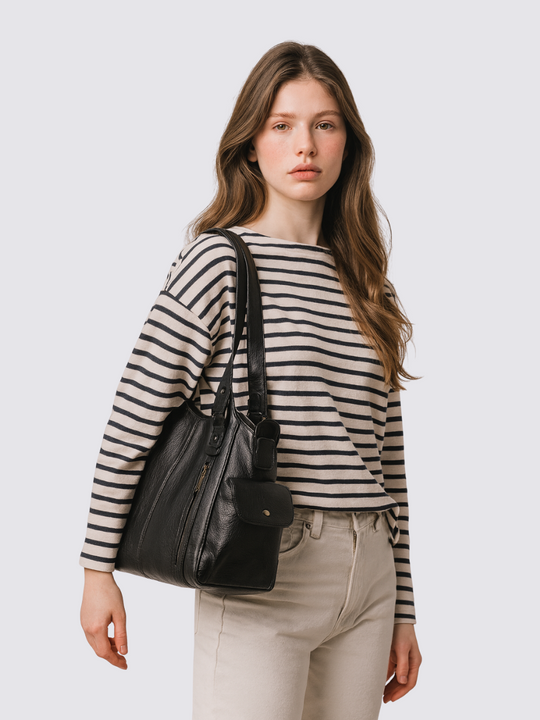 Ange leren tas