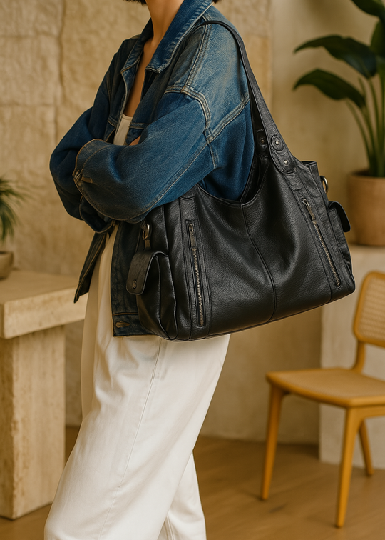 Ange leren tas