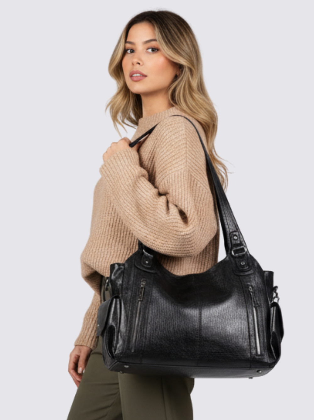 Ange leren tas