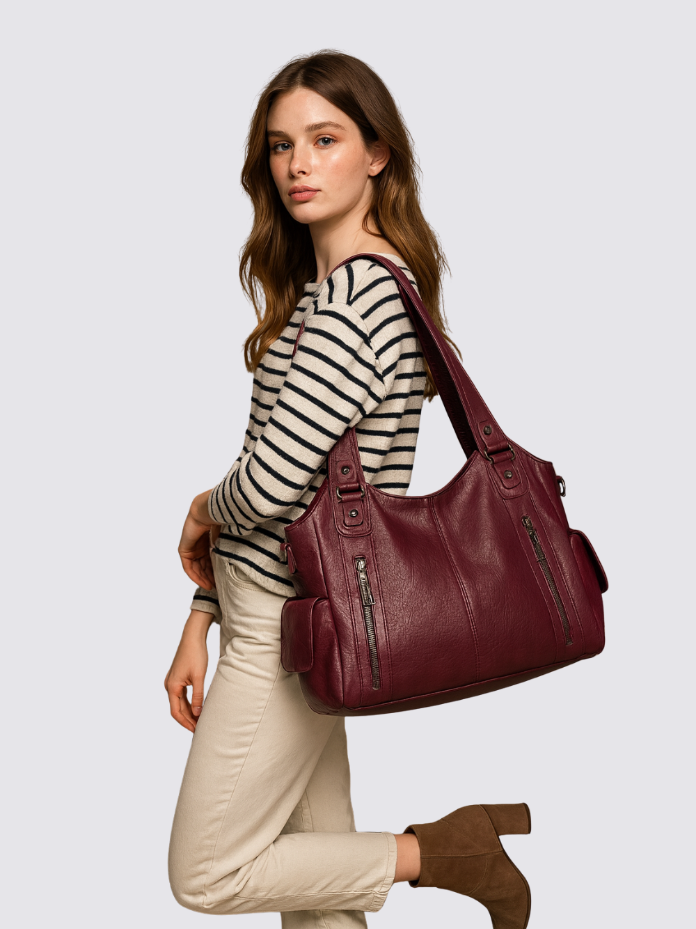 Ange leren tas