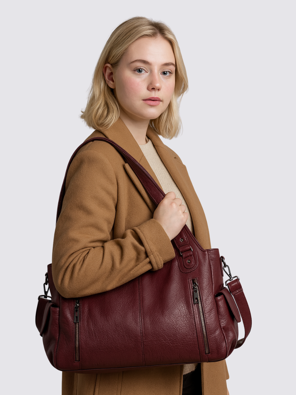 Ange leren tas