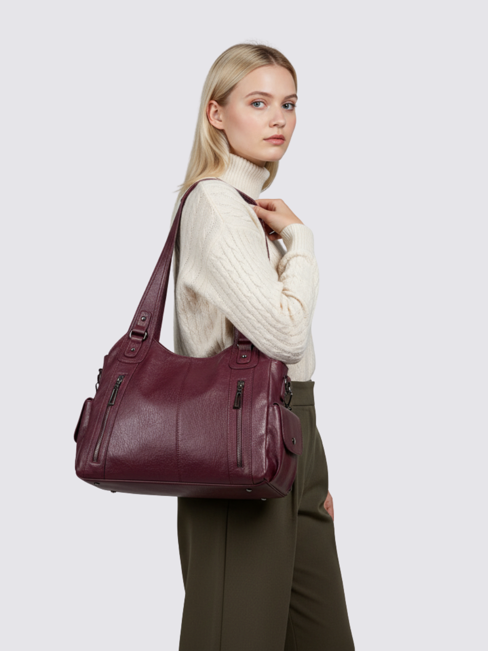 Ange leren tas