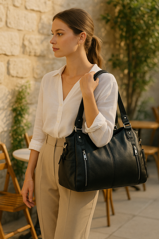 Ange leren tas