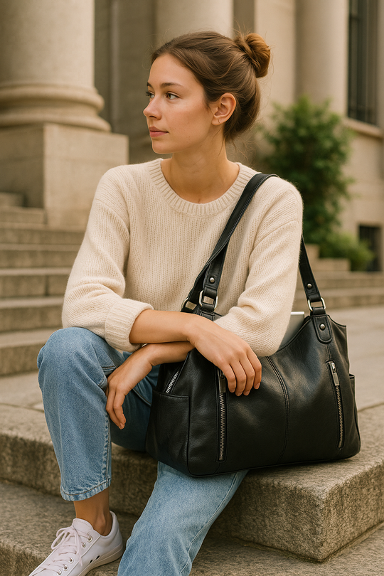 Ange leren tas