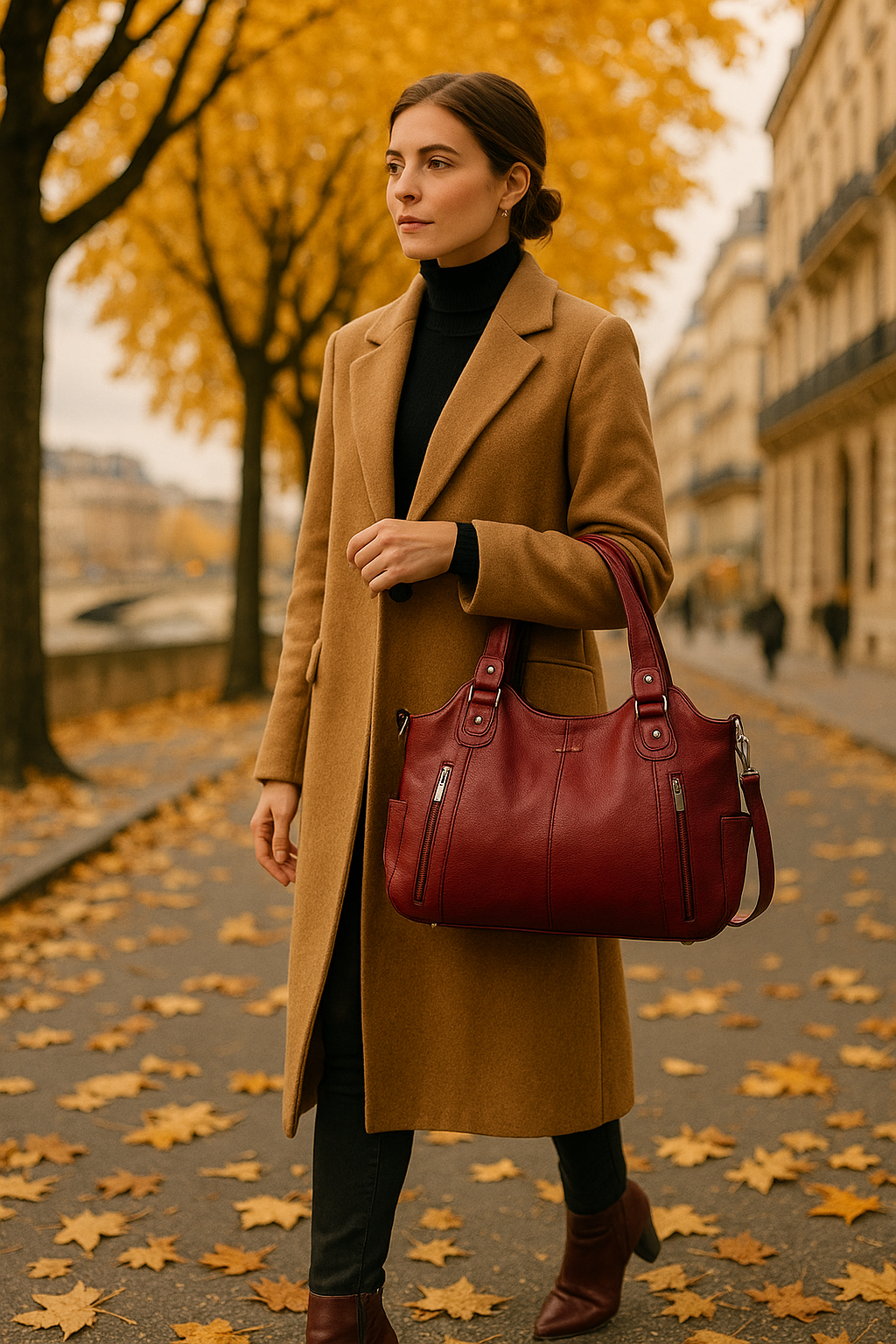 Ange leren tas