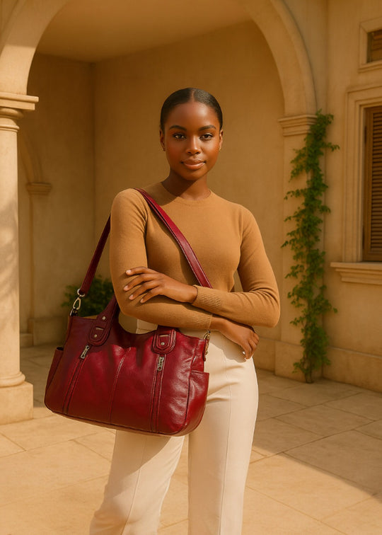 Ange leren tas