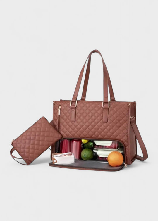 3-in-1 gewatteerde tote tas