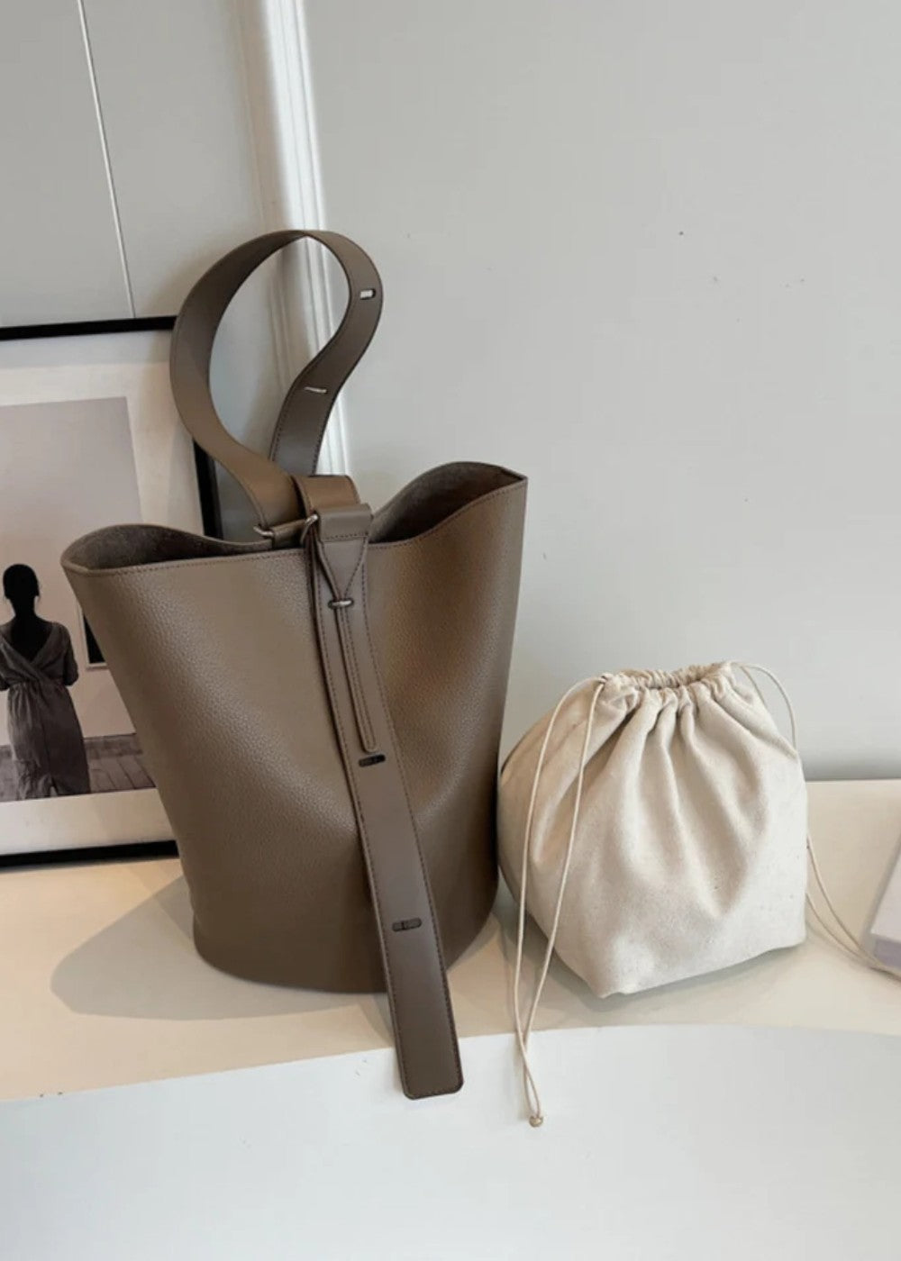 Tas in leer Nakoo