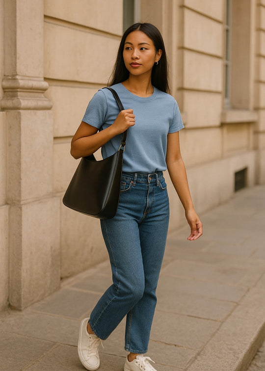 Julia leren tas + 1 gratis etui