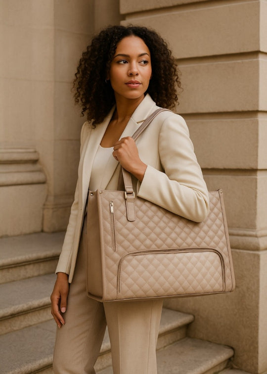 3-in-1 gewatteerde tote tas