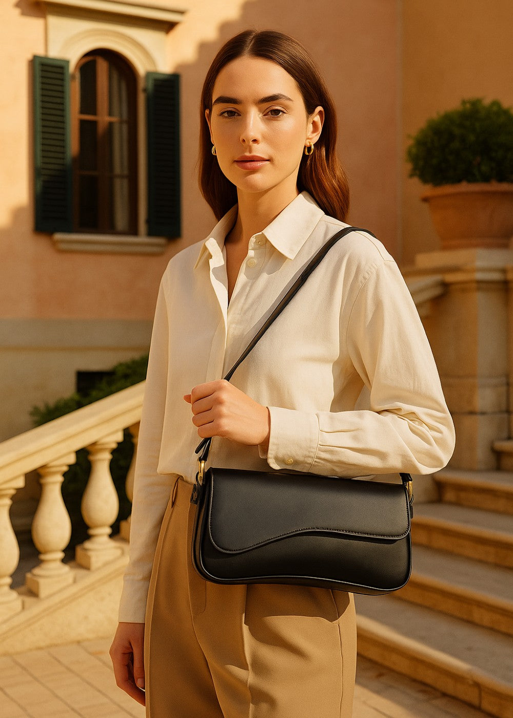 Leren tas Aria