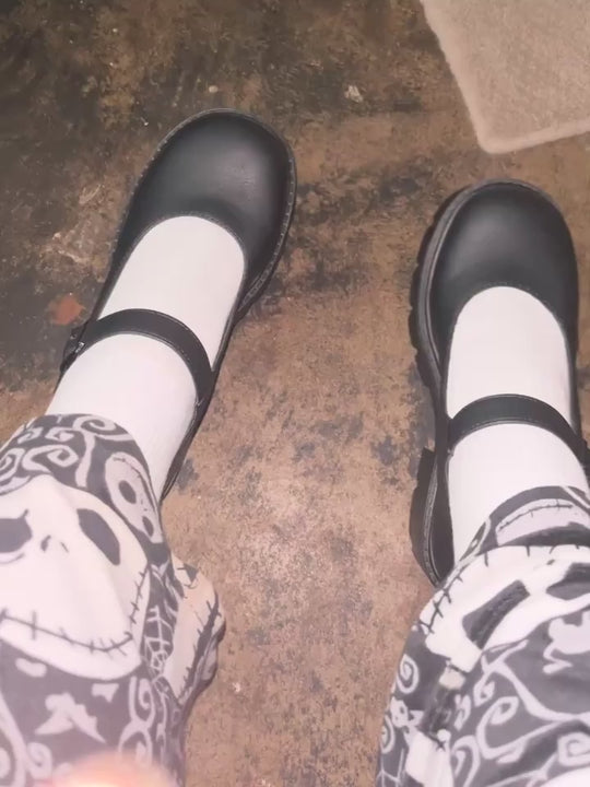 Bonnie - Oxfords Zwarte Lakleren Pumps Laarzen