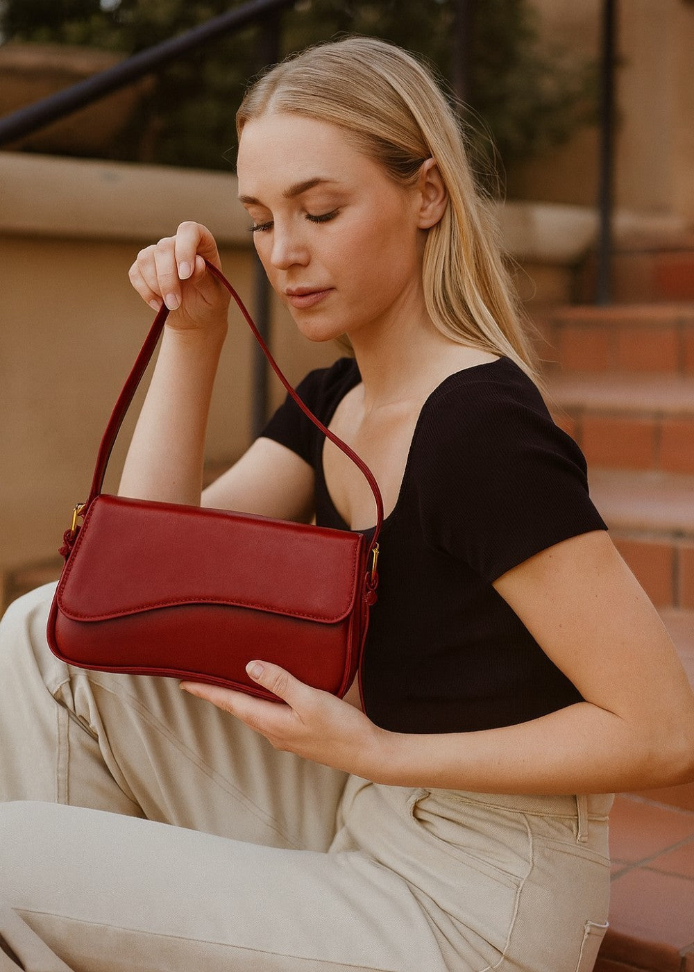 Leren tas Aria