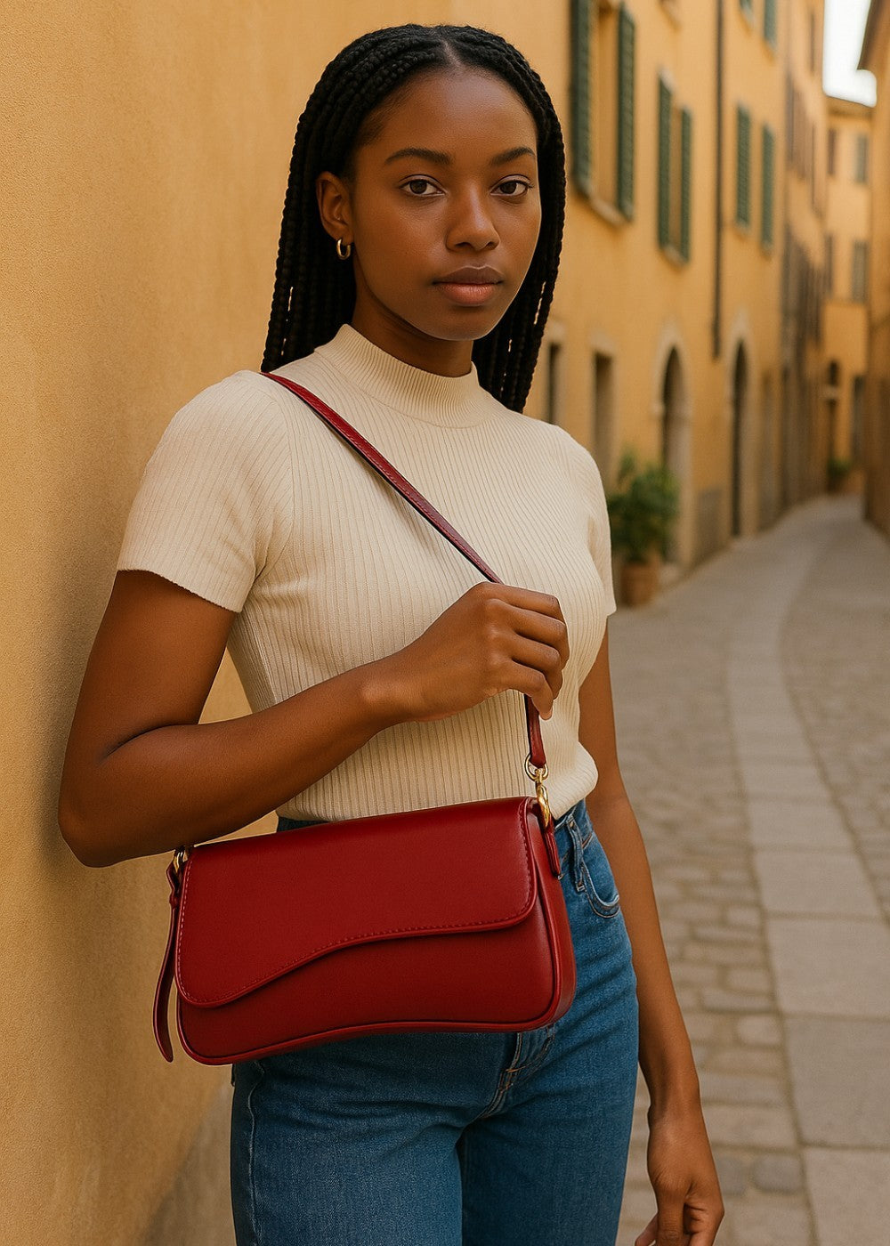 Leren tas Aria