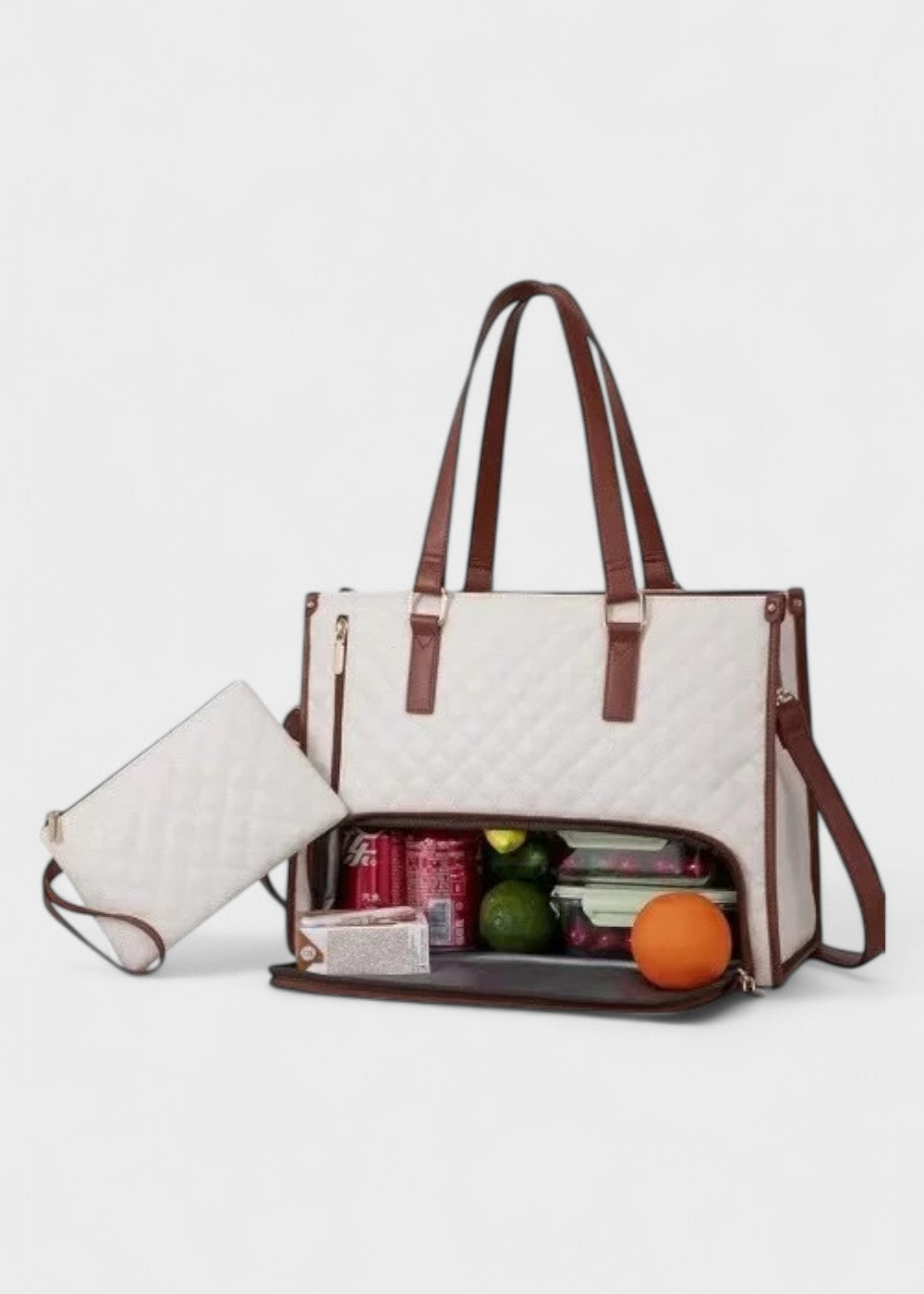 3-in-1 gewatteerde tote tas